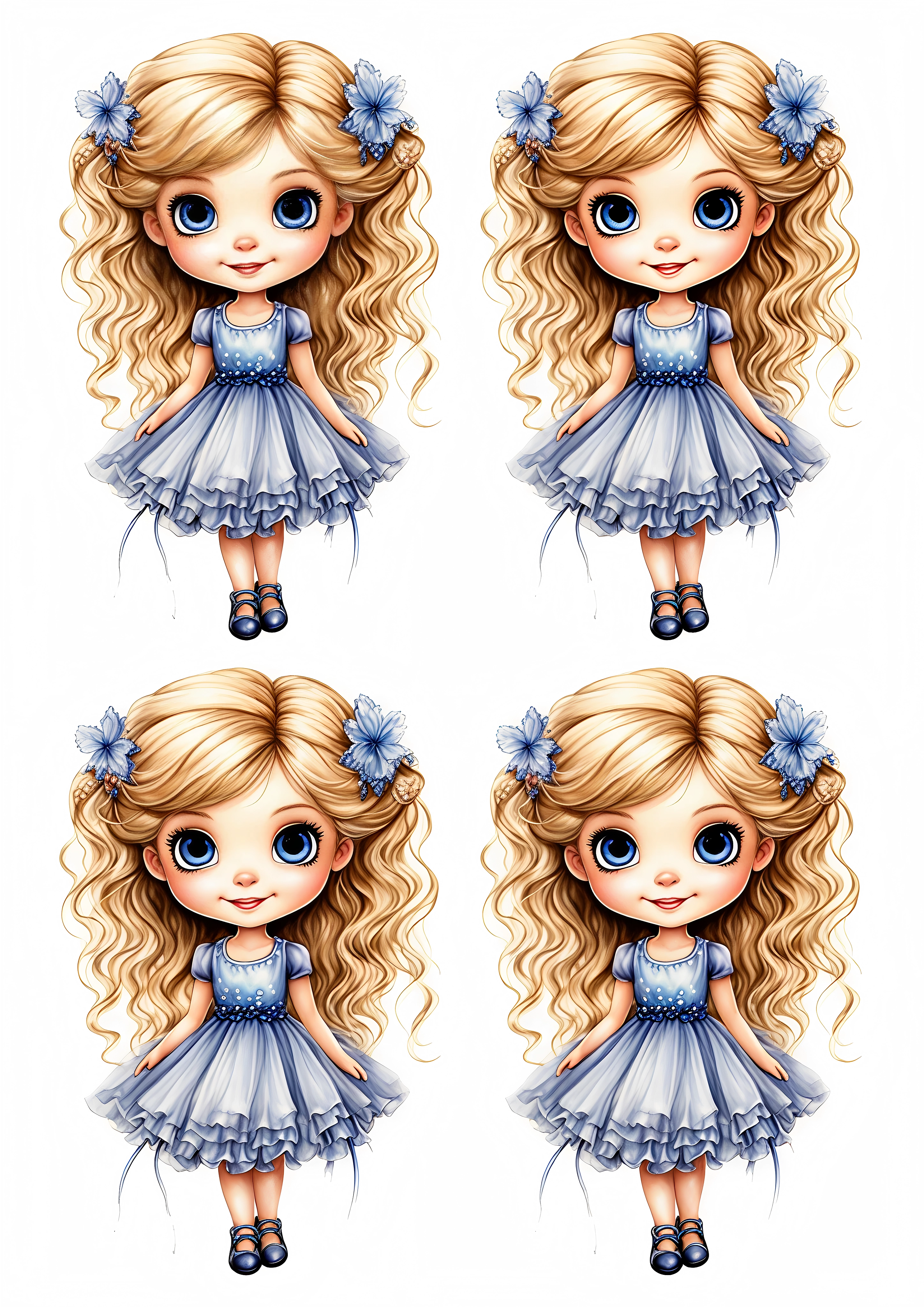 Little Girl cake topper