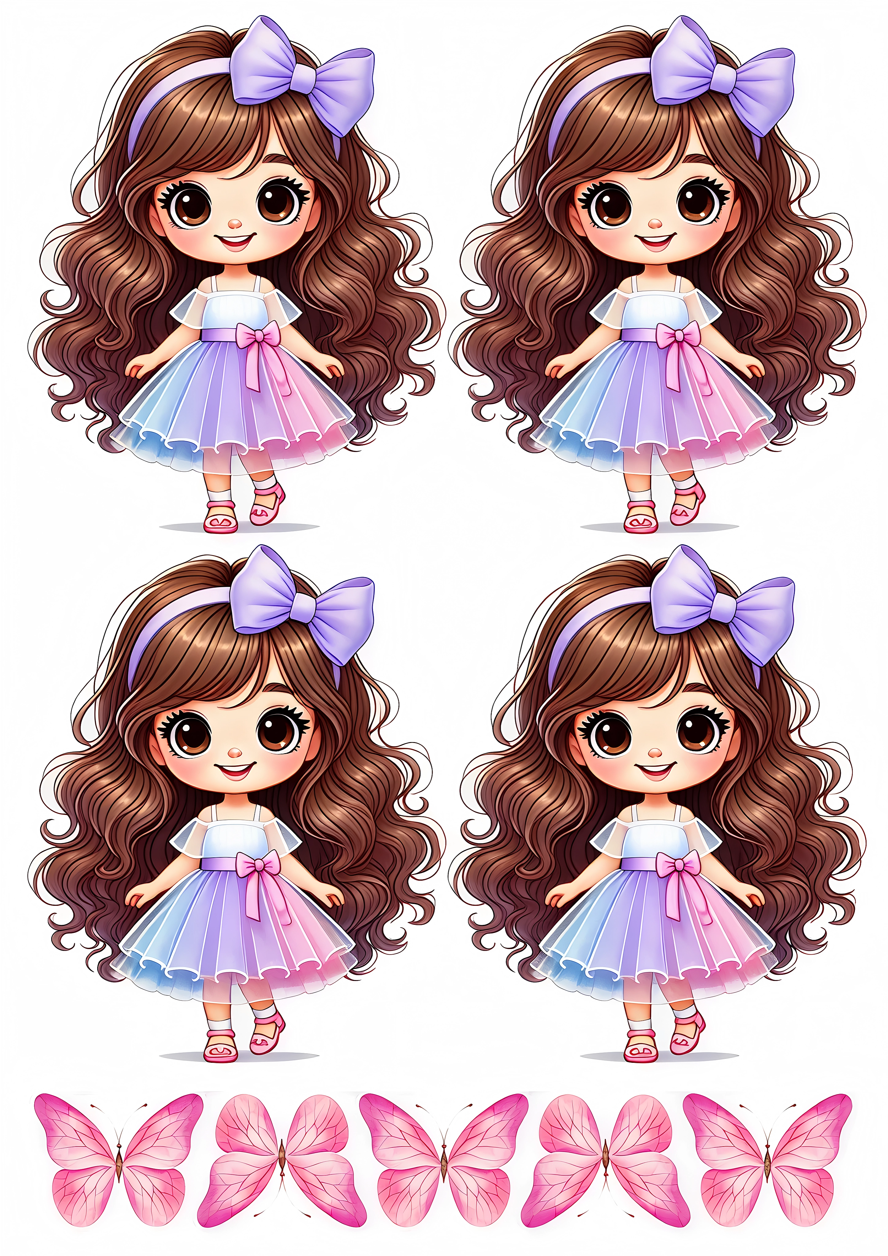 Little Girl cake topper