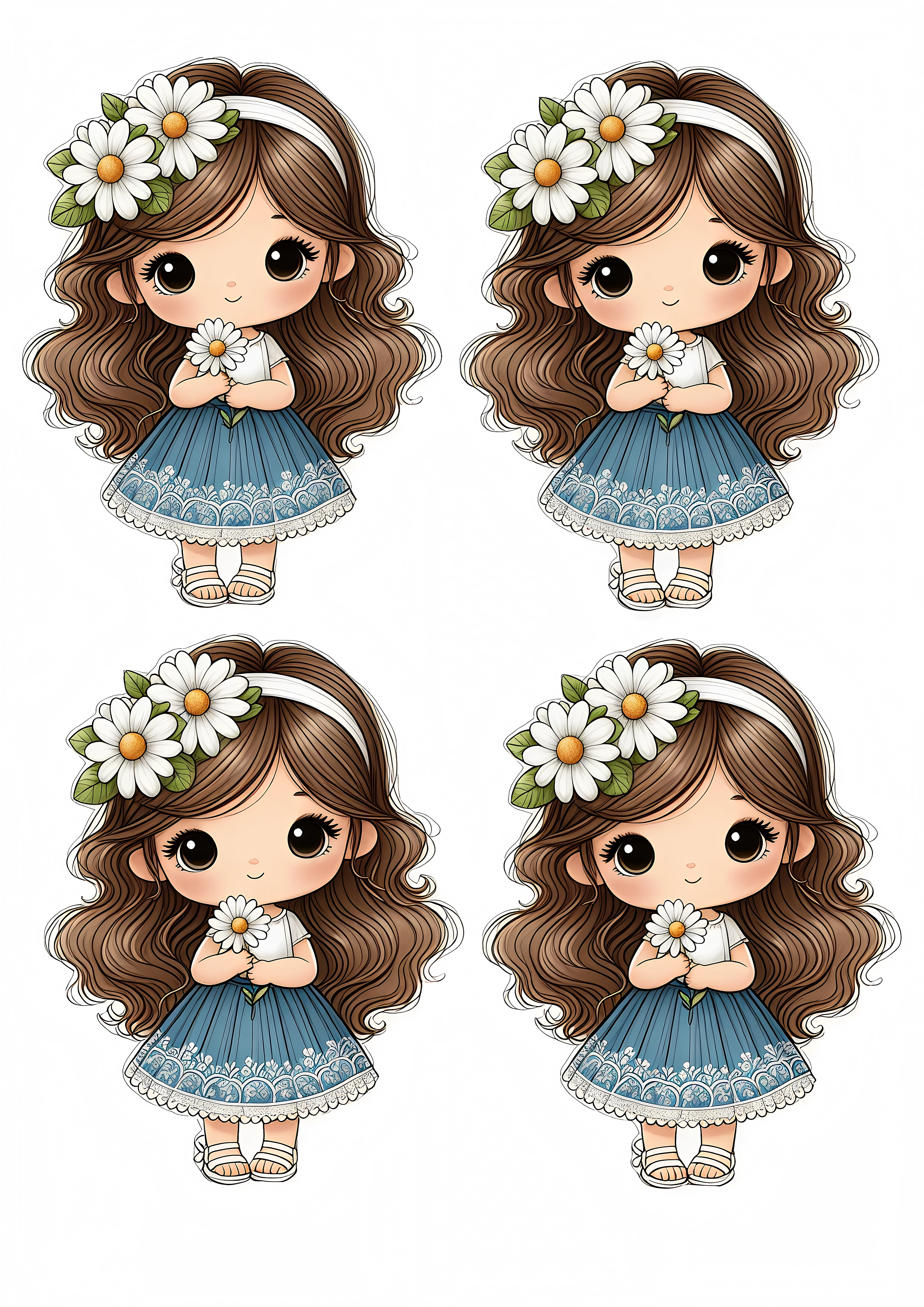 Little Girl cake topper