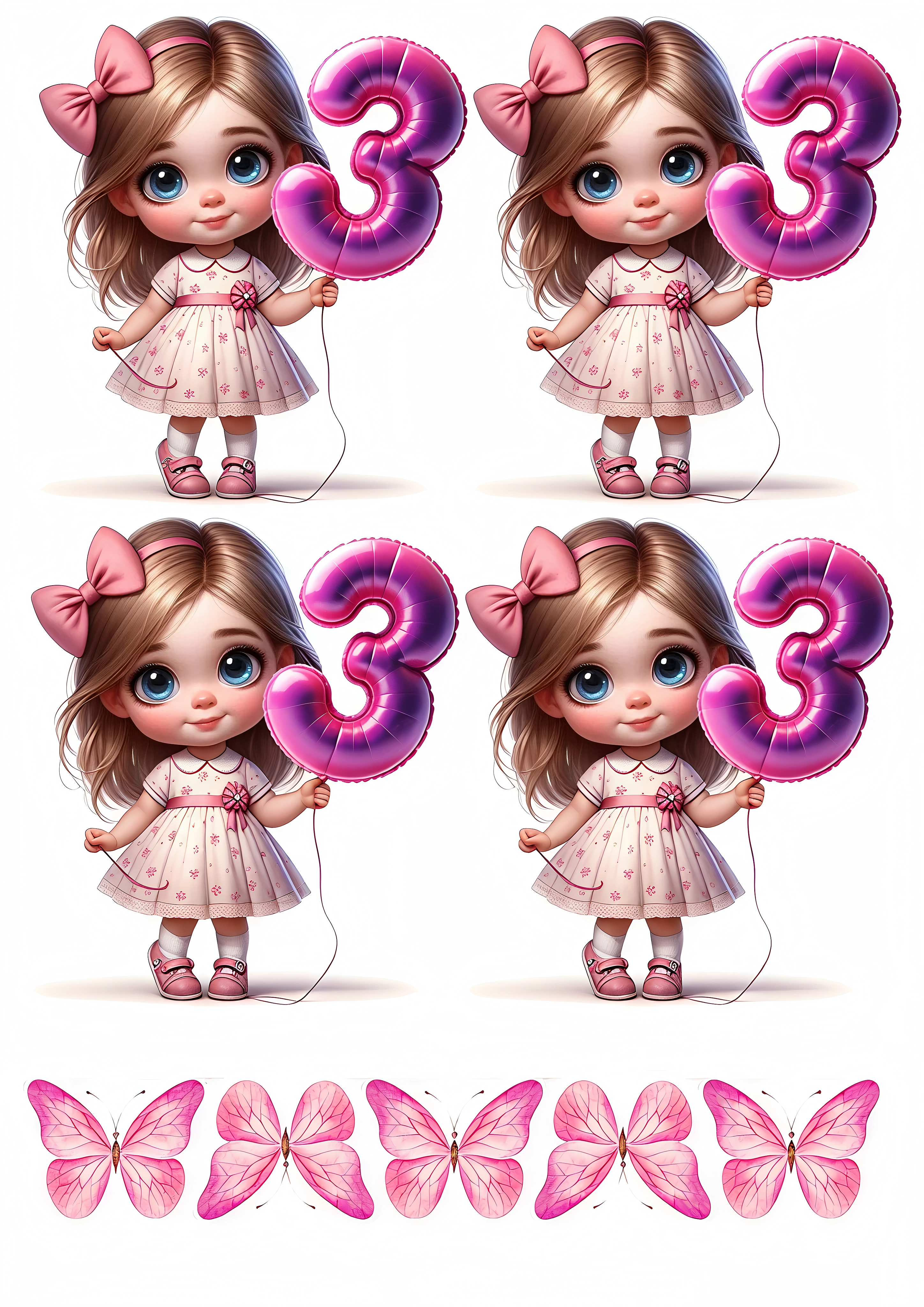 Little Girl cake topper