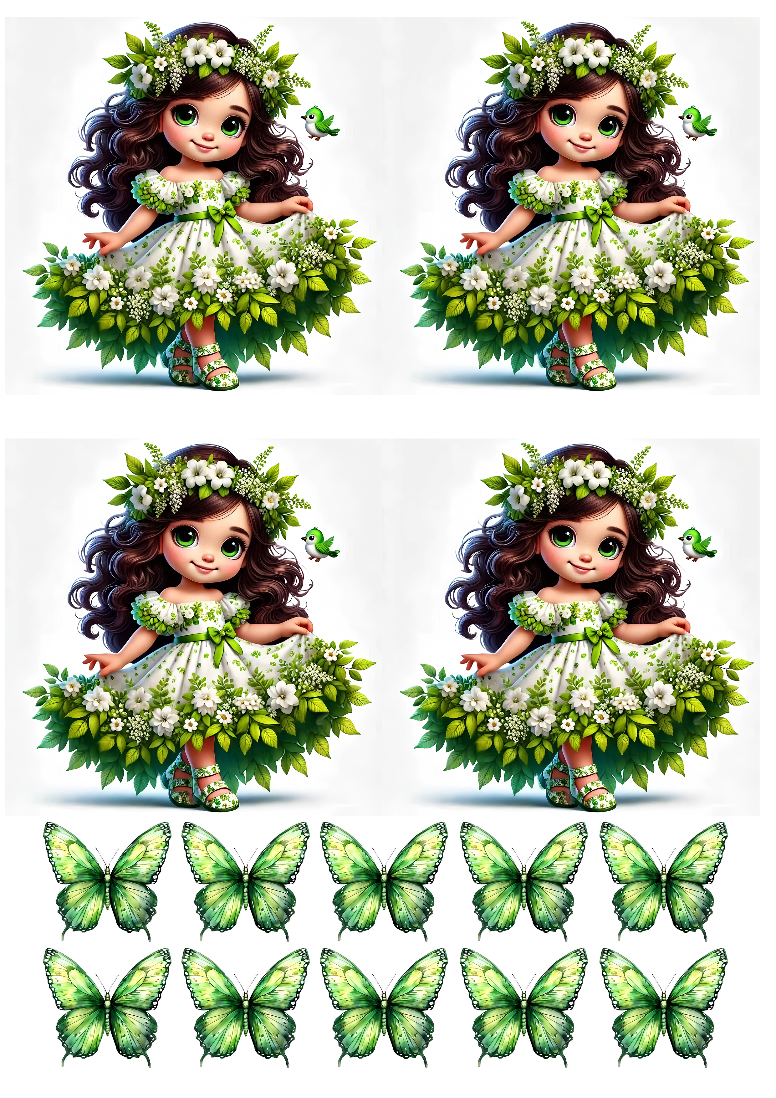 Little Girl cake topper