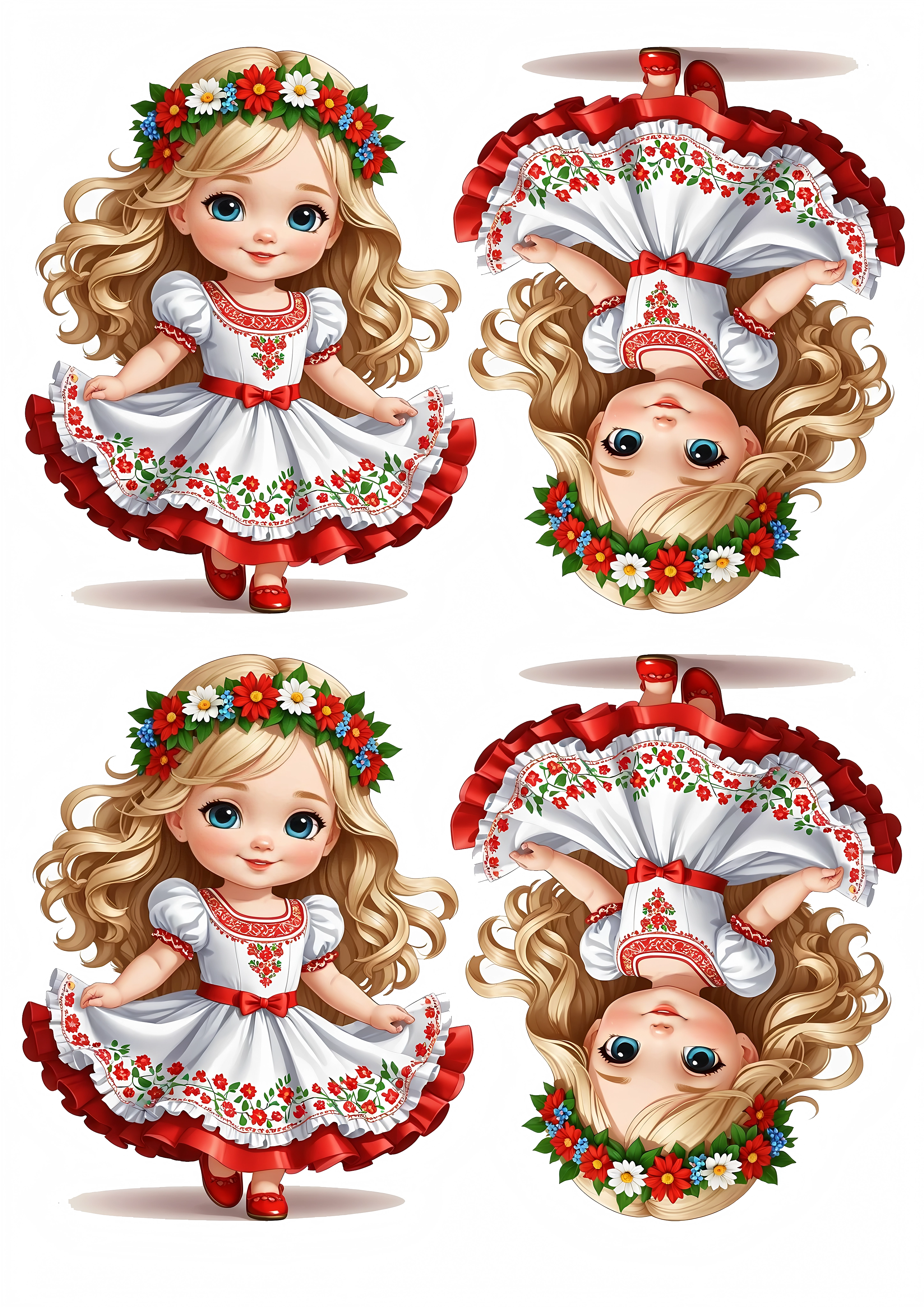 Little Girl cake topper