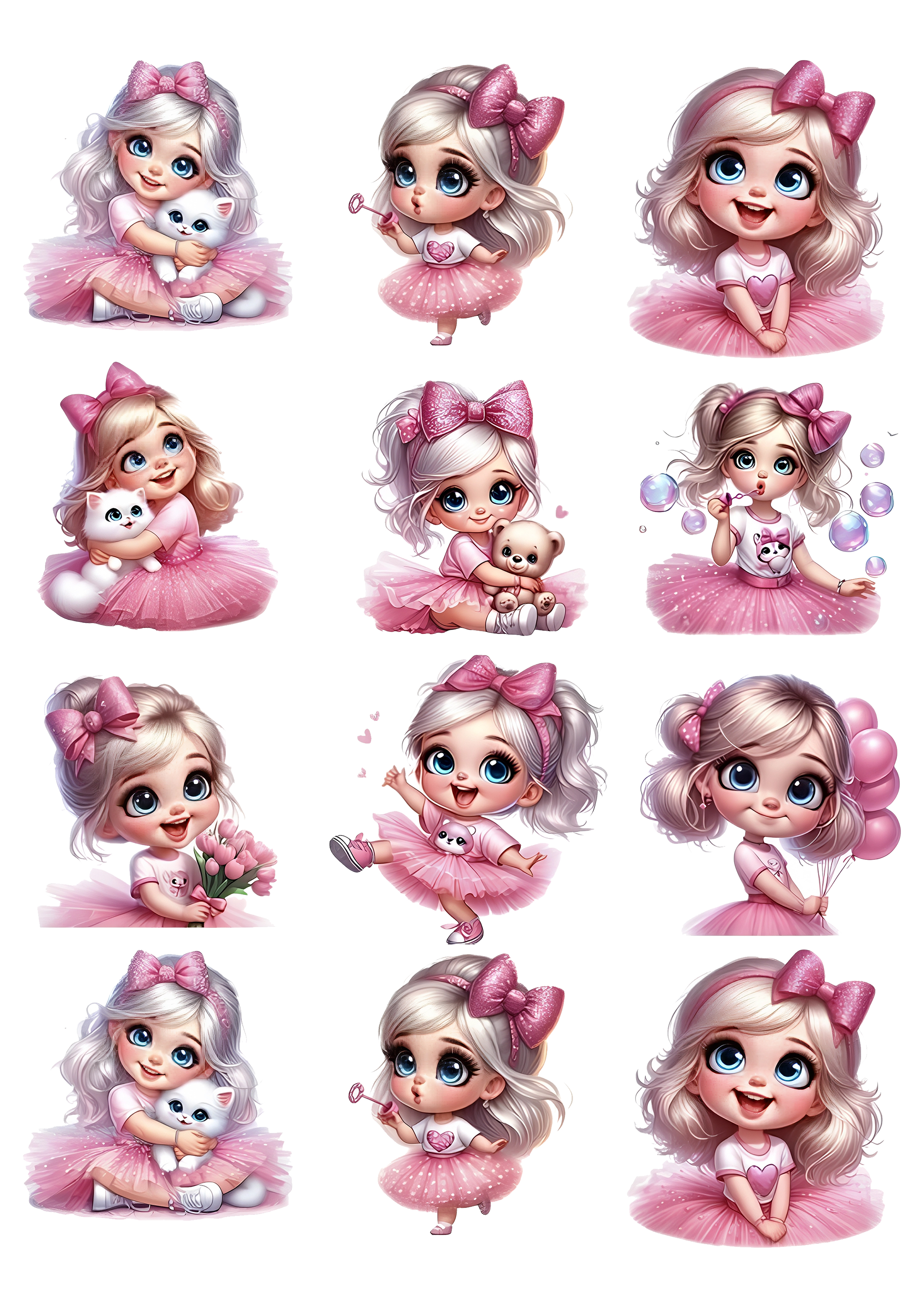 Little Girl cake topper