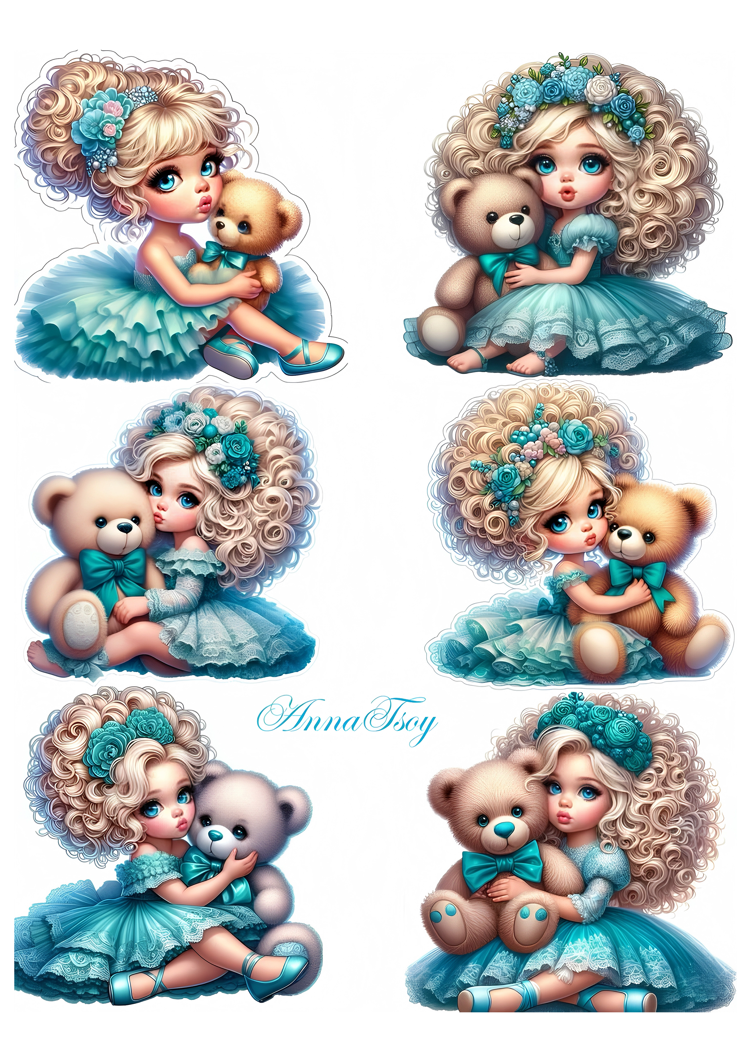 Little Girl cake topper