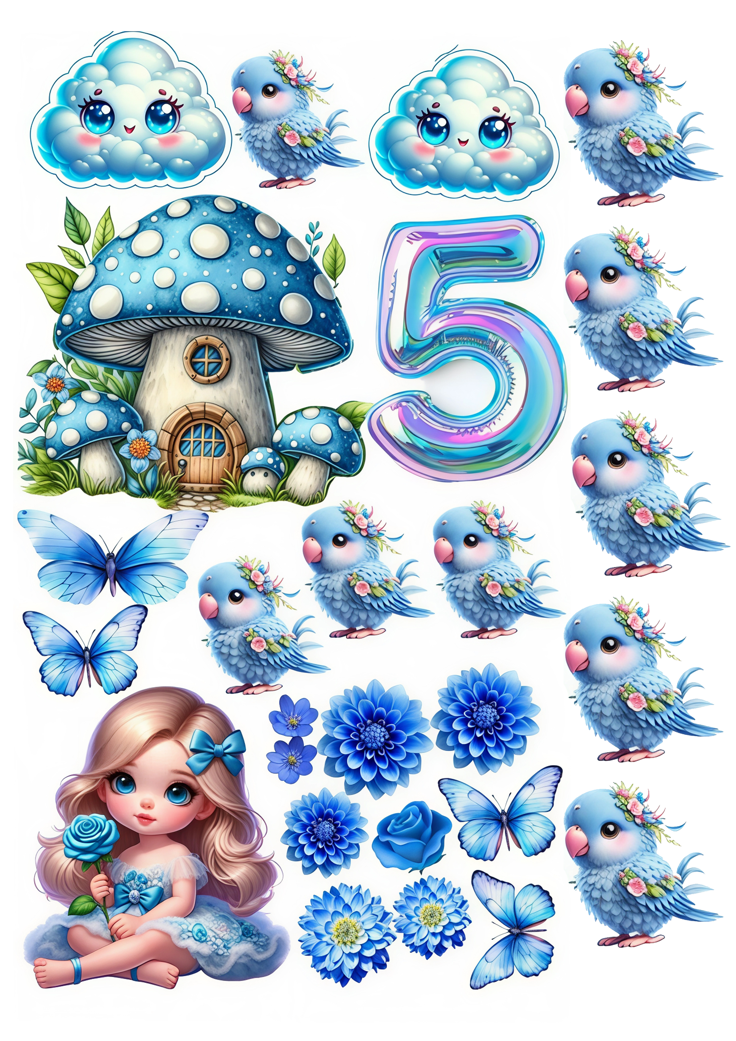 Little Girl cake topper