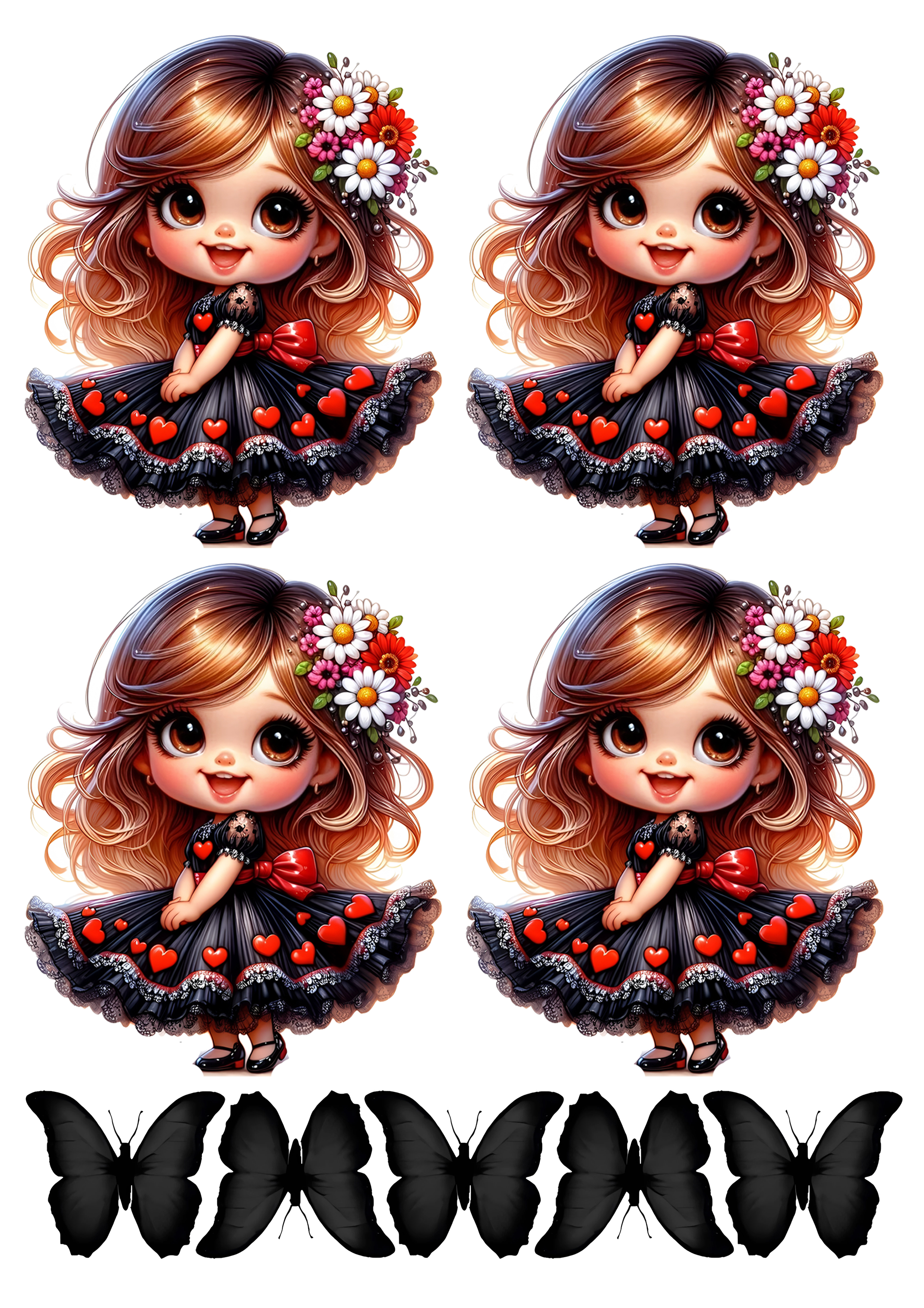 Little Girl cake topper