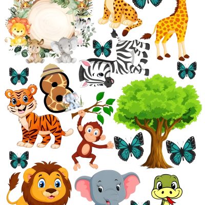 Animals cake topper