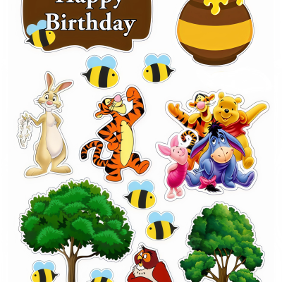 Animals cake topper
