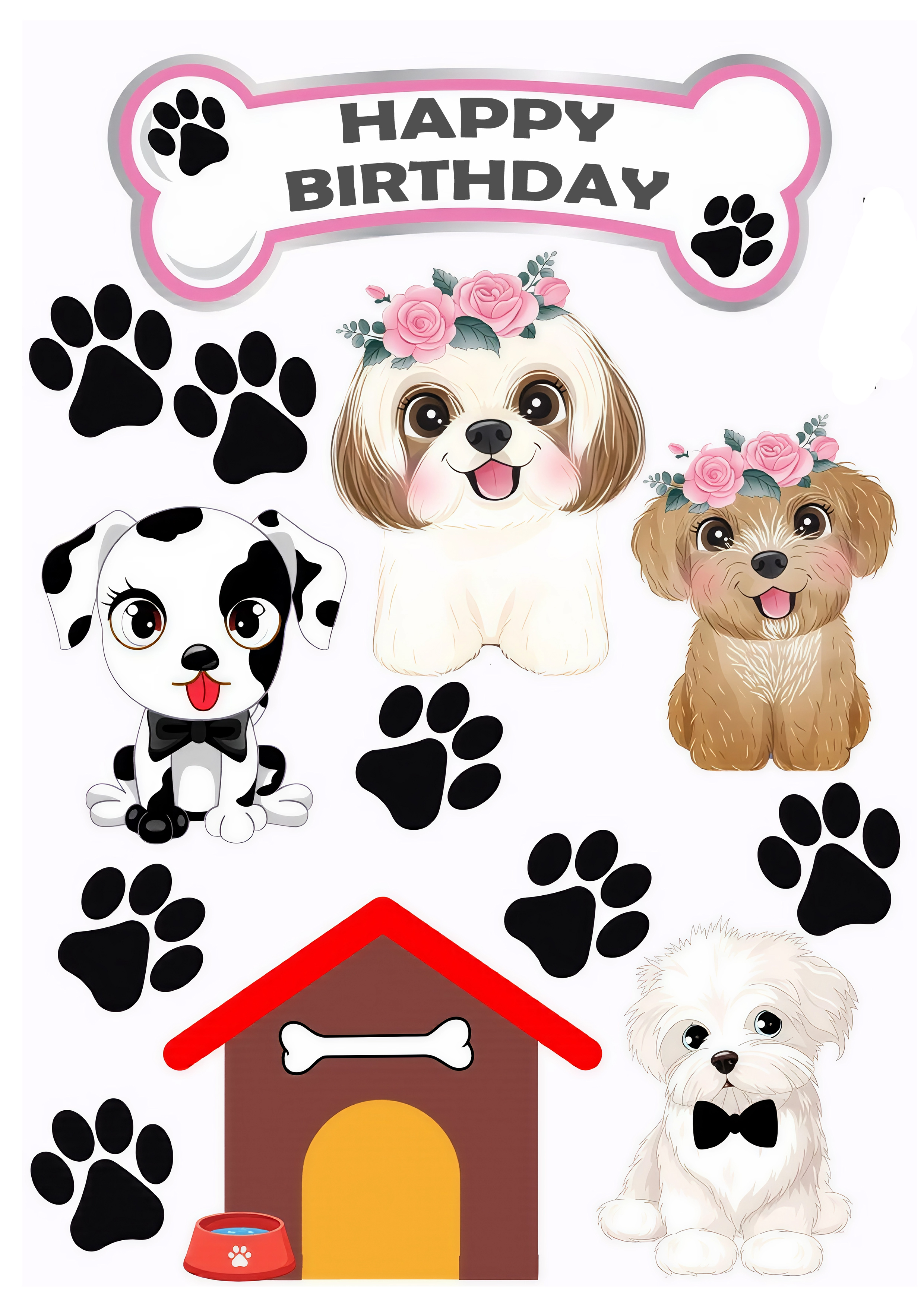 Animals cake topper