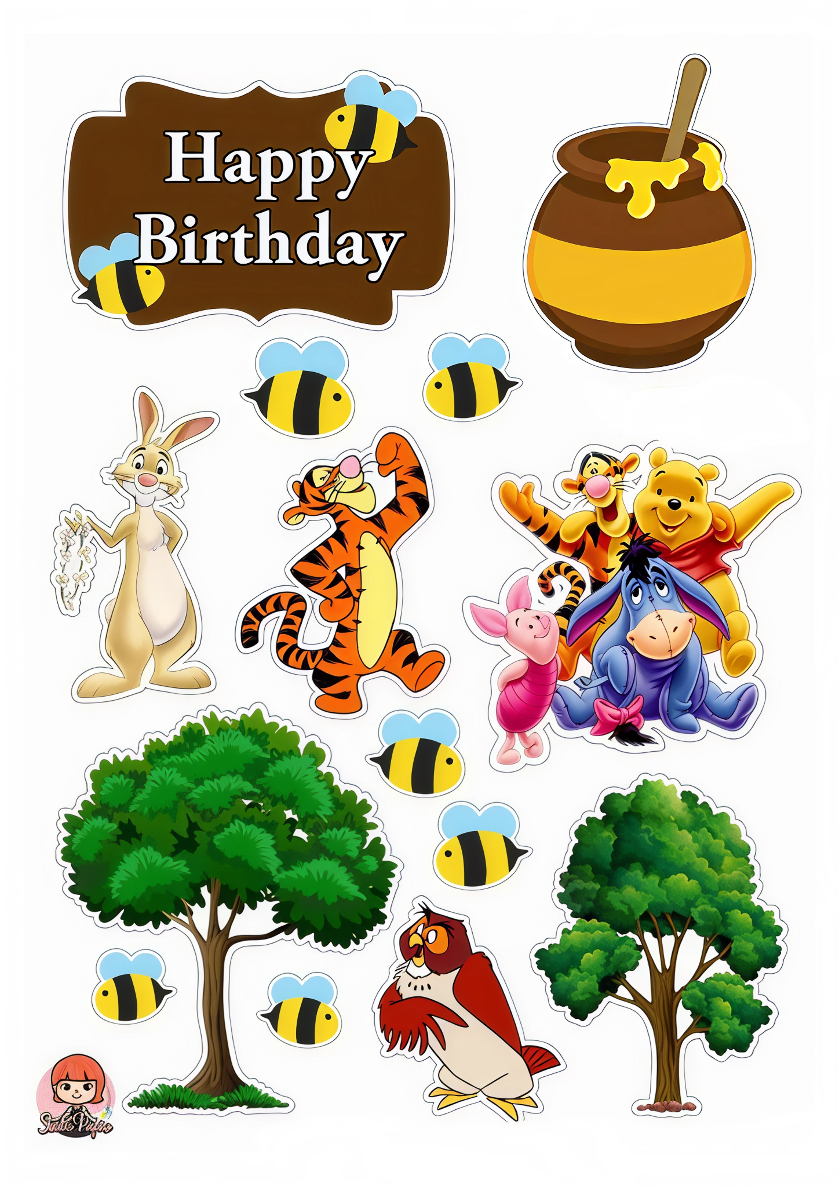 Animals cake topper