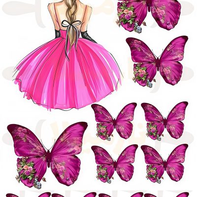 Butterfly cake topper