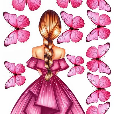 Butterfly cake topper