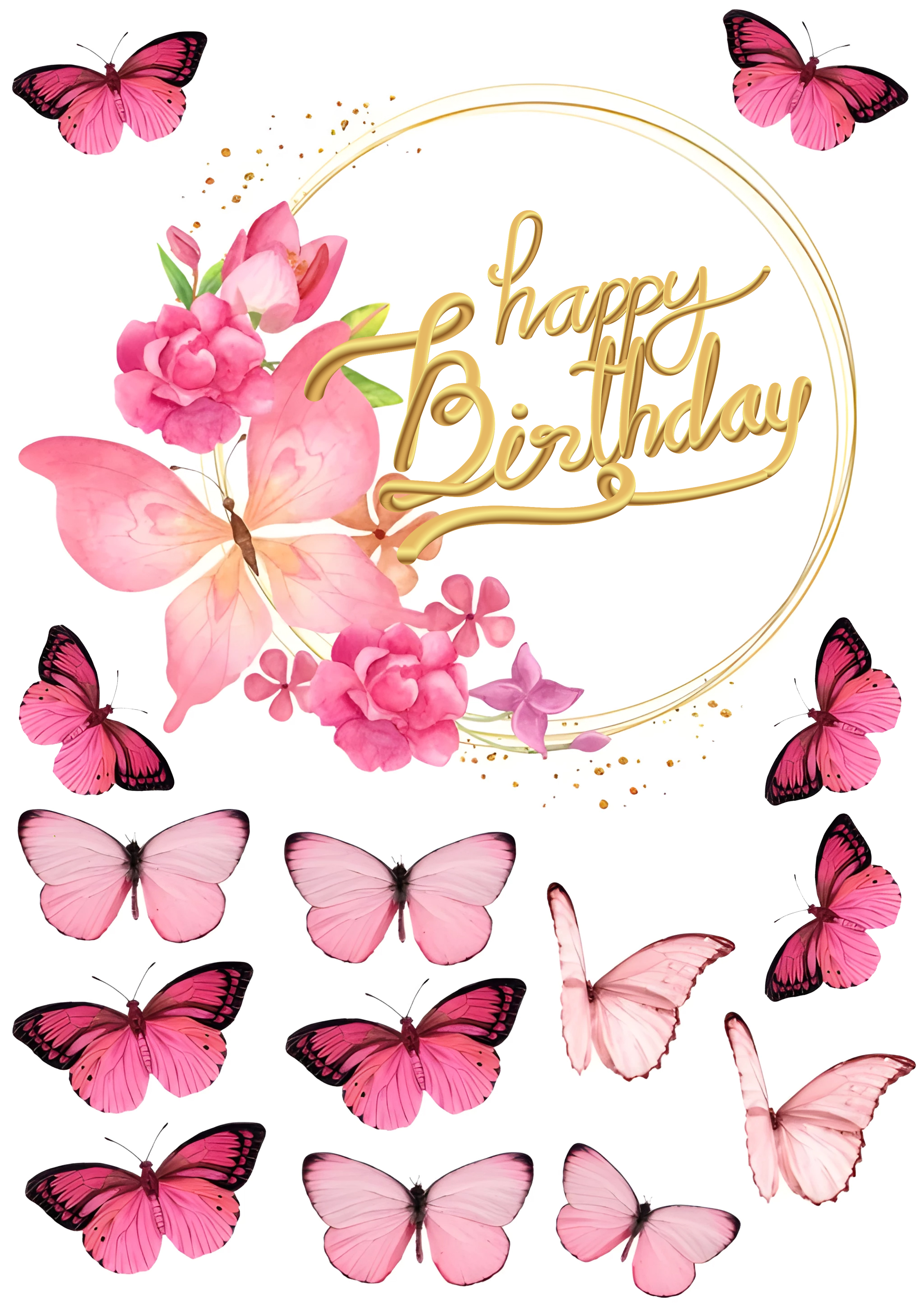 Butterfly cake topper