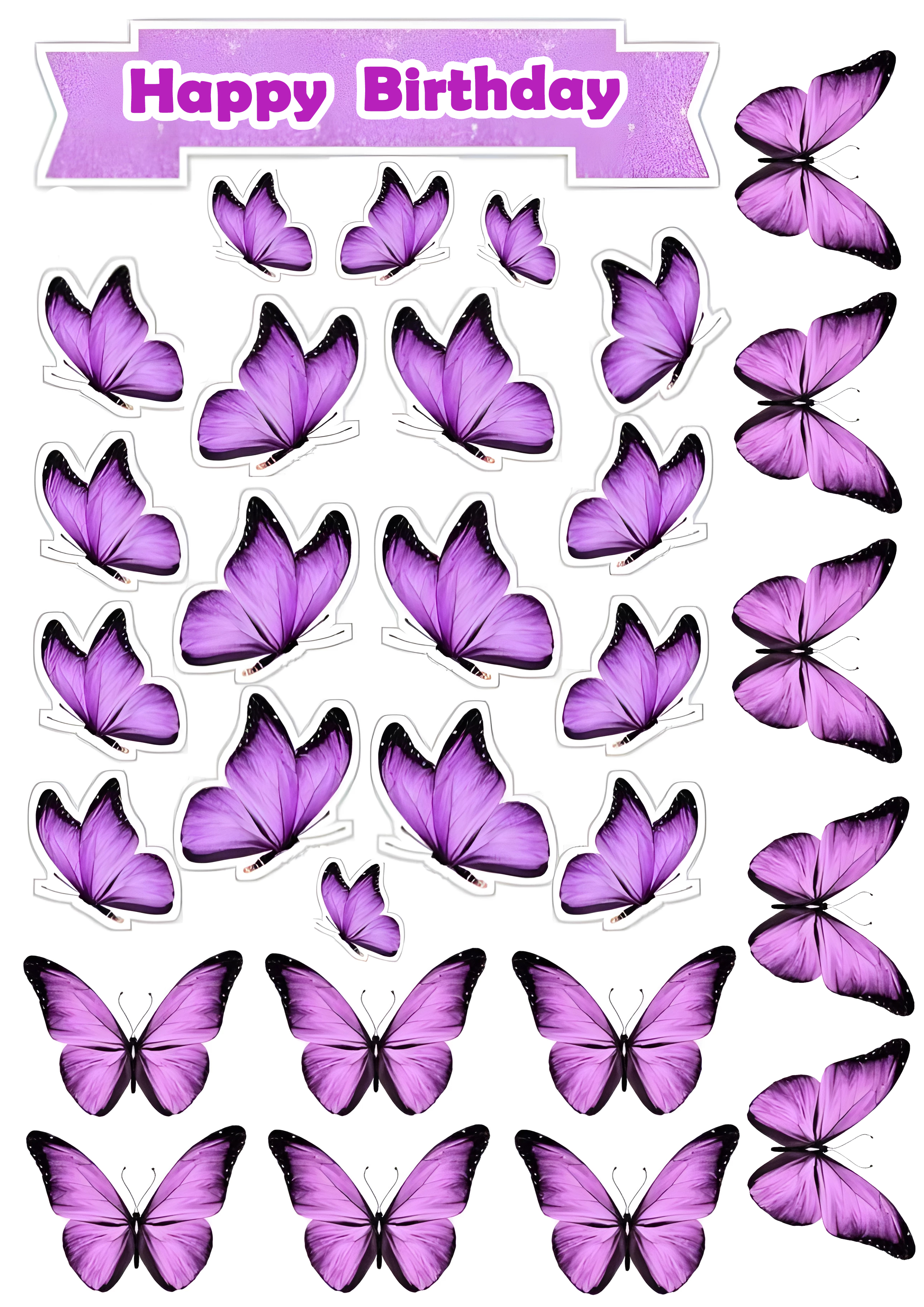 Butterfly cake topper