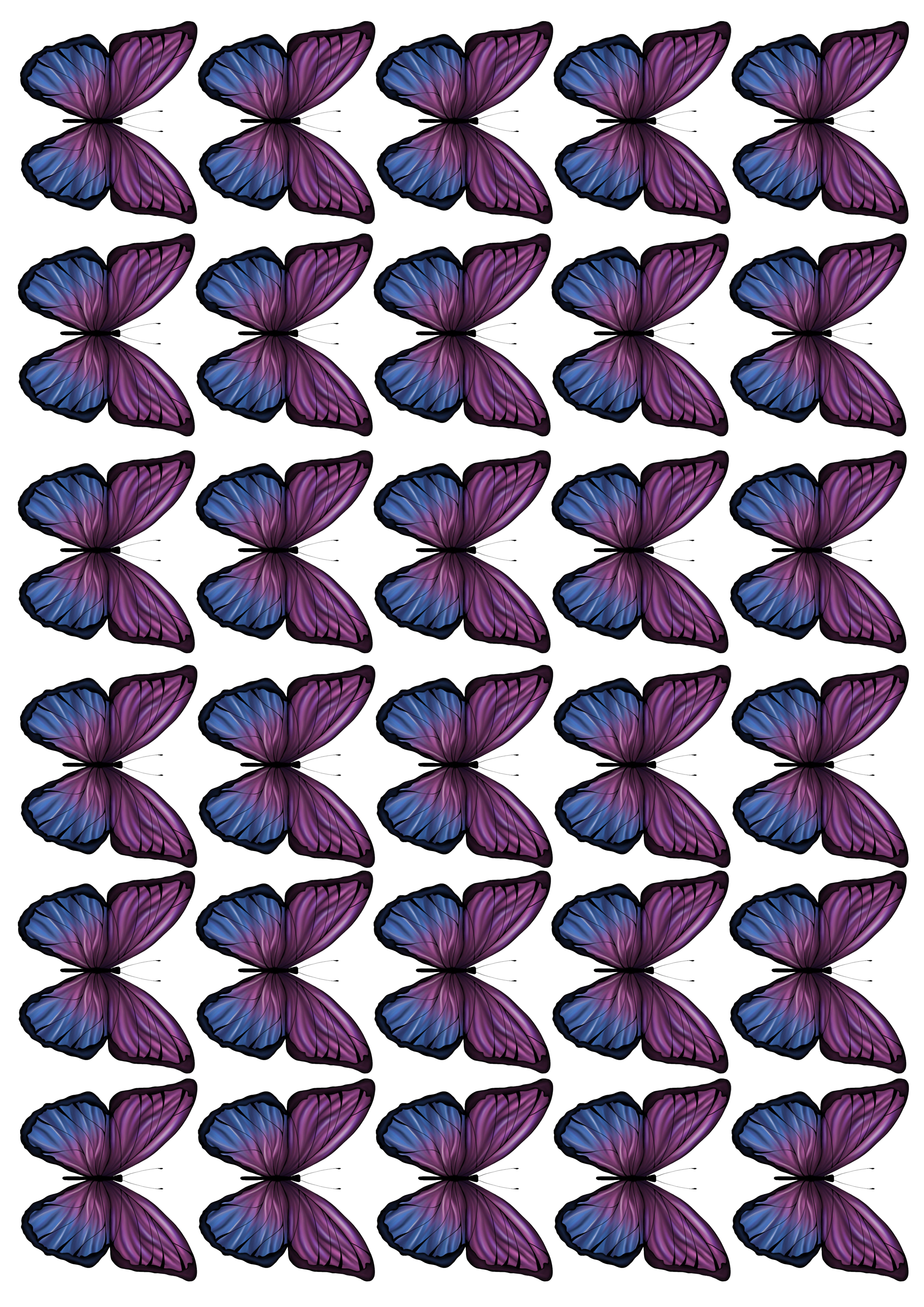 Butterfly cake topper