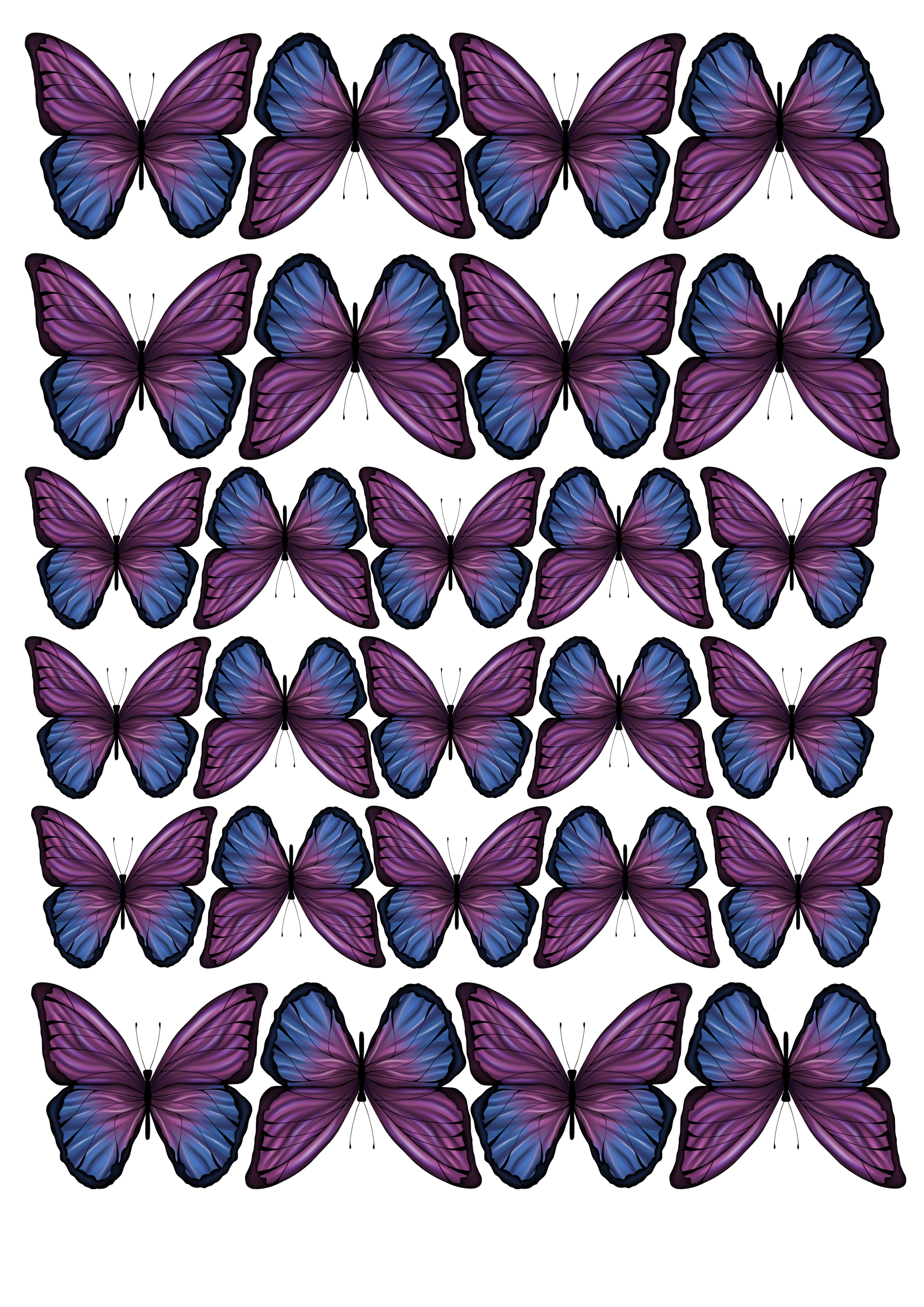 Butterfly cake topper