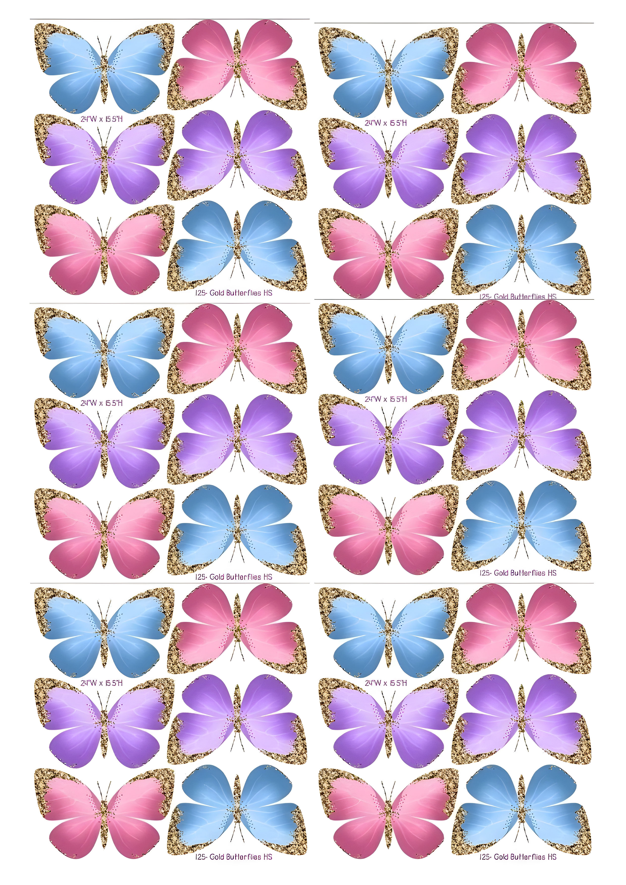 Butterfly cake topper