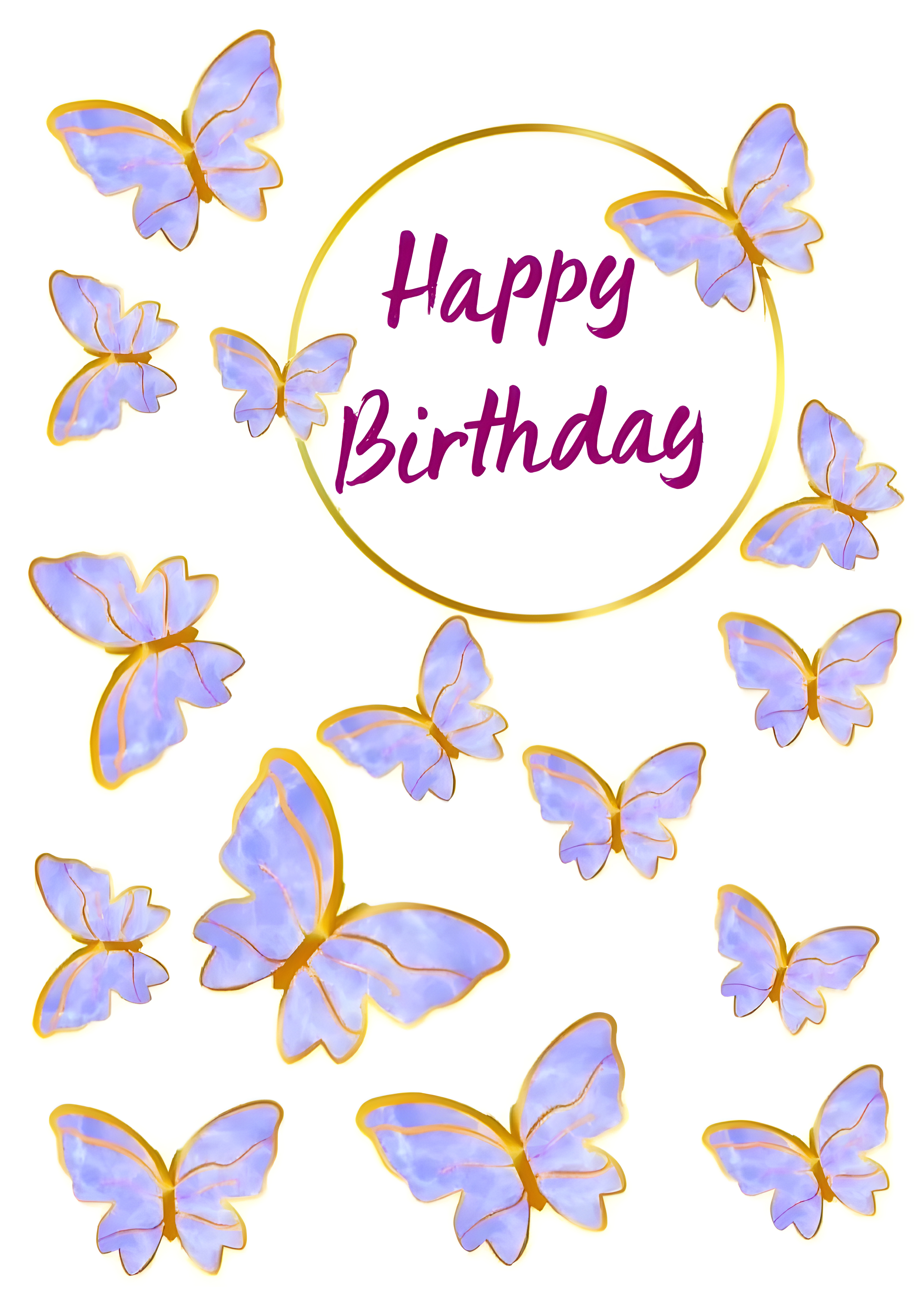 Butterfly cake topper