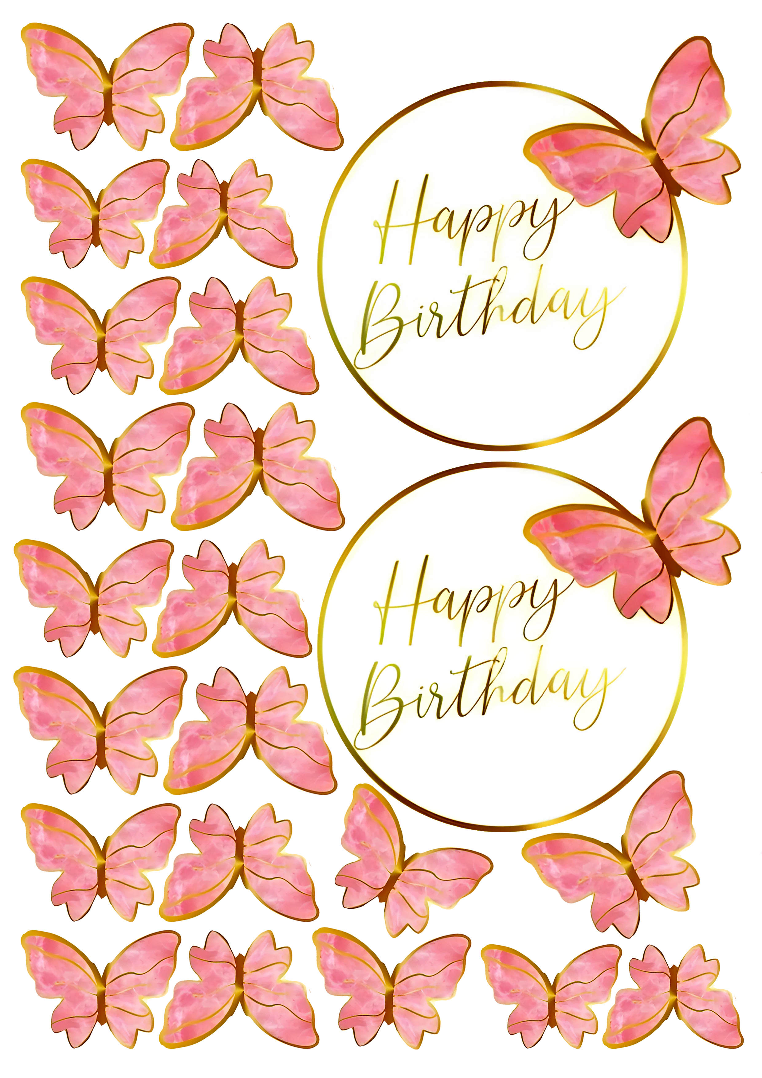 Butterfly cake topper