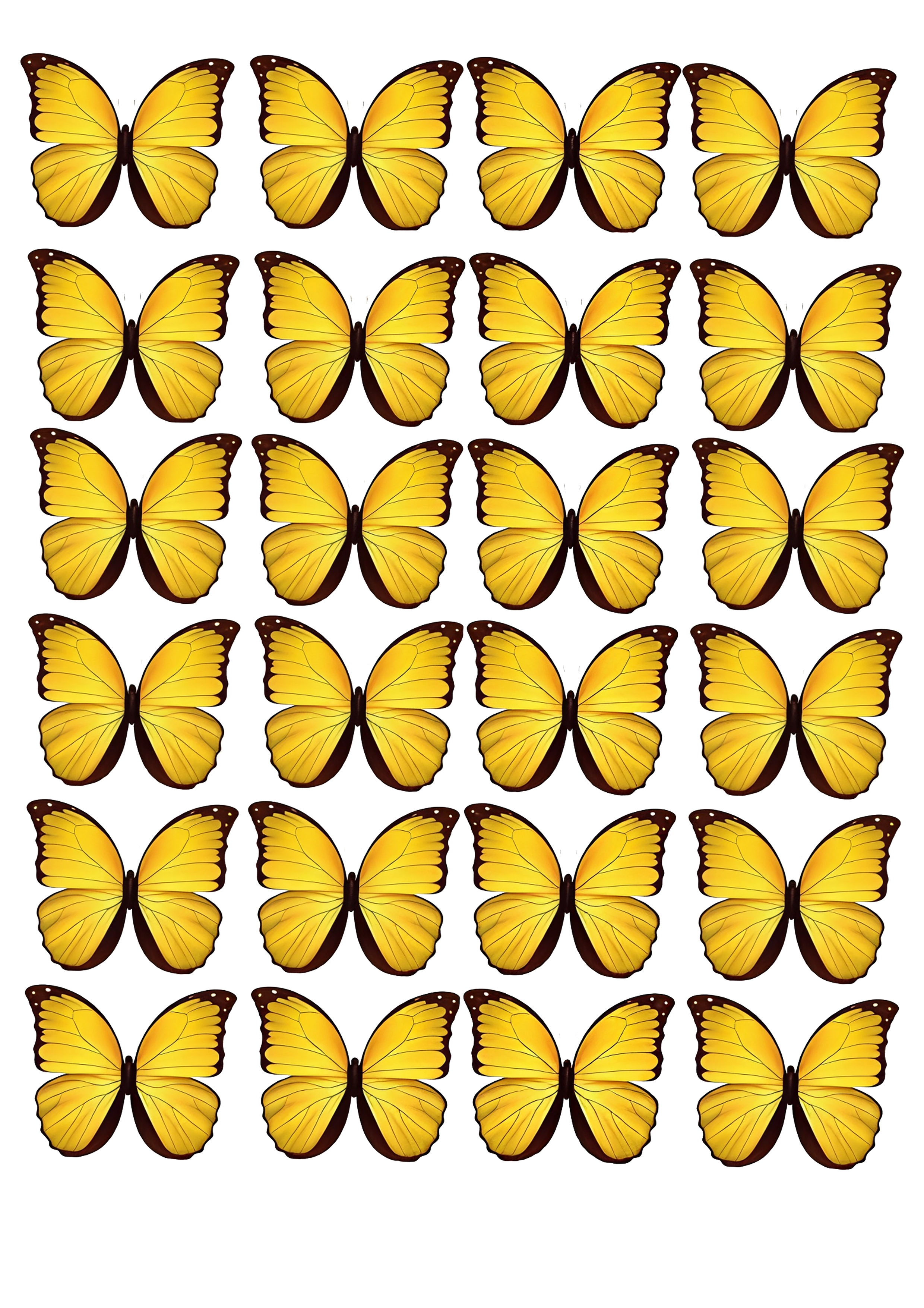 Butterfly cake topper