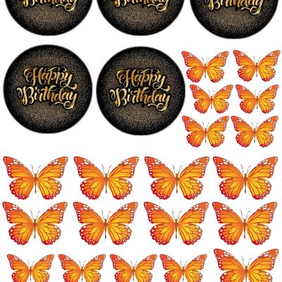 Happy Birthday cake topper