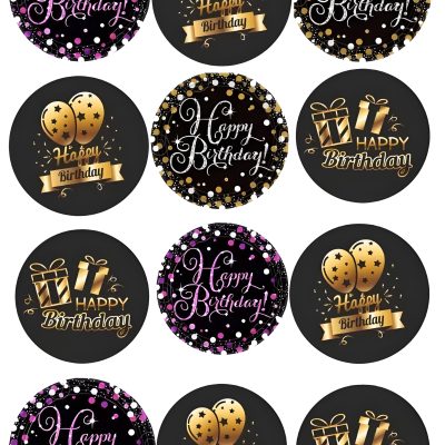 Happy Birthday cake topper