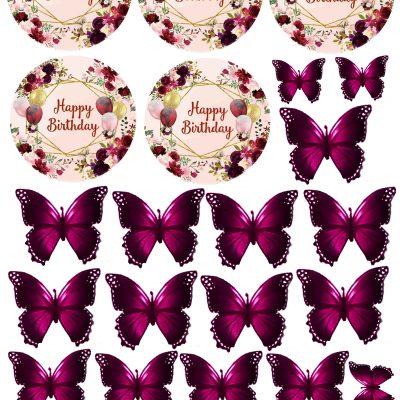 Happy Birthday cake topper