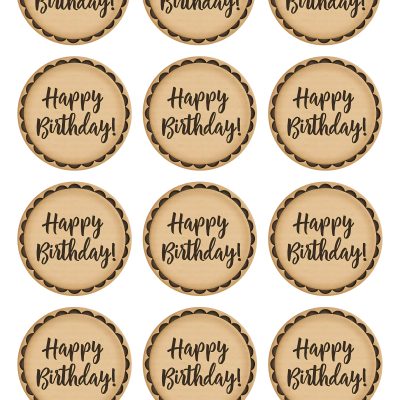 Happy Birthday cake topper