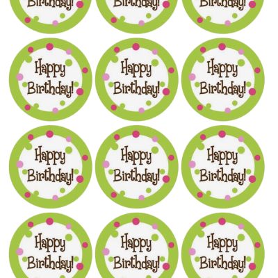 Happy Birthday cake topper