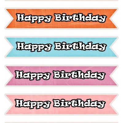 Happy Birthday cake topper