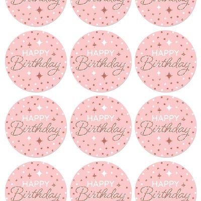 Happy Birthday cake topper