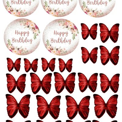 Happy Birthday cake topper