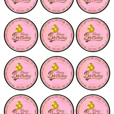 Happy Birthday cake topper