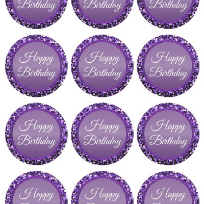 Happy Birthday cake topper