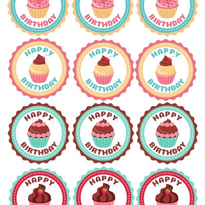 Happy Birthday cake topper