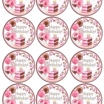 Happy Birthday cake topper