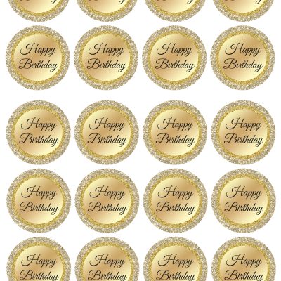 Happy Birthday cake topper