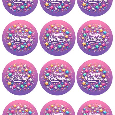 Happy Birthday cake topper