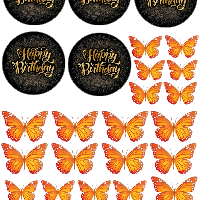 Happy Birthday cake topper