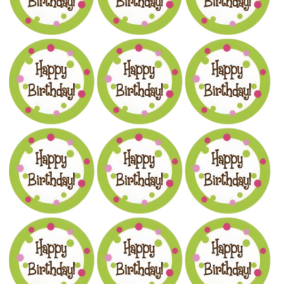 Happy Birthday cake topper