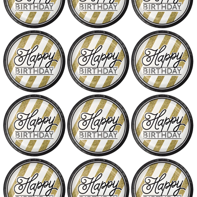 Happy Birthday cake topper