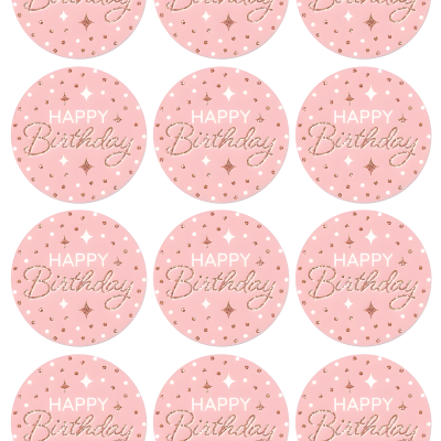 Happy Birthday cake topper