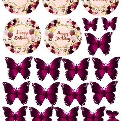 Happy Birthday cake topper