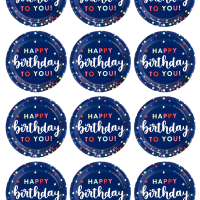 Happy Birthday cake topper