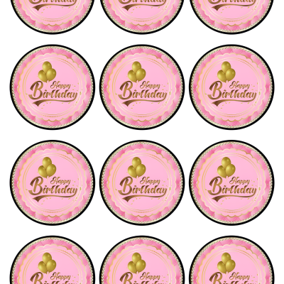 Happy Birthday cake topper