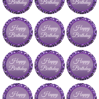 Happy Birthday cake topper