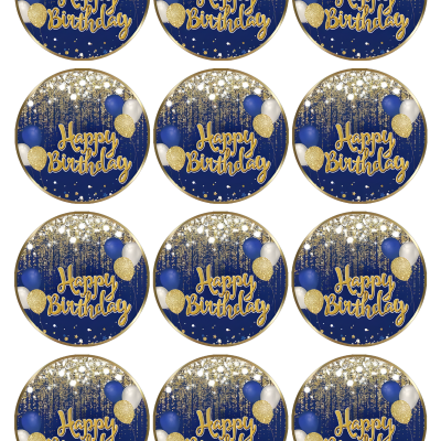 Happy Birthday cake topper