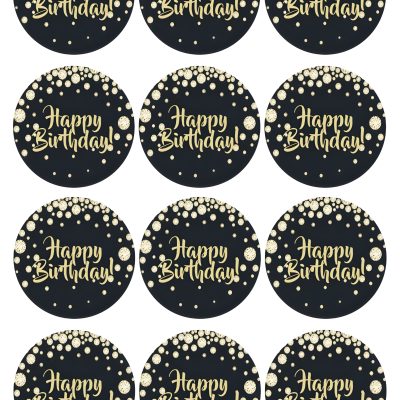 Happy Birthday cake topper