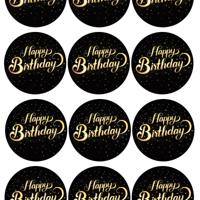 Happy Birthday cake topper