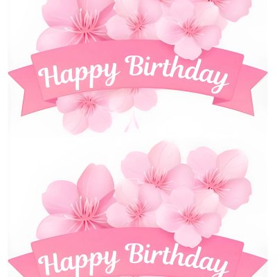 Happy Birthday cake topper